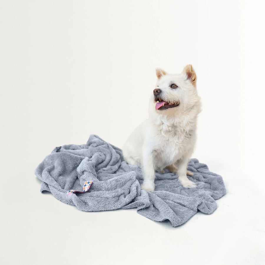 The Furryfolks Super Absorbent Dog Bath Towel Sticks & Socks Dog Lifestyle Store Dog Shop Luxury Dog Products