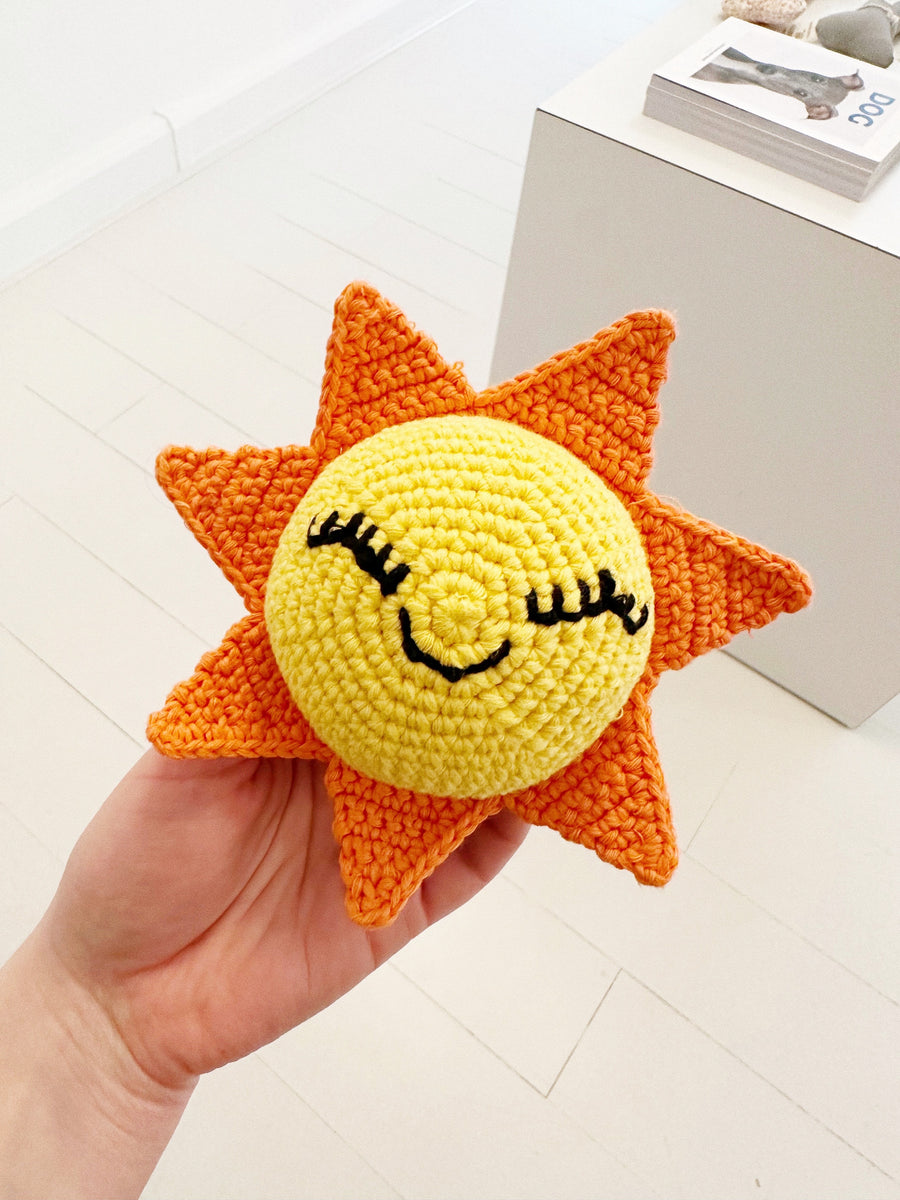 Ware of the Dog crochet Sun toy