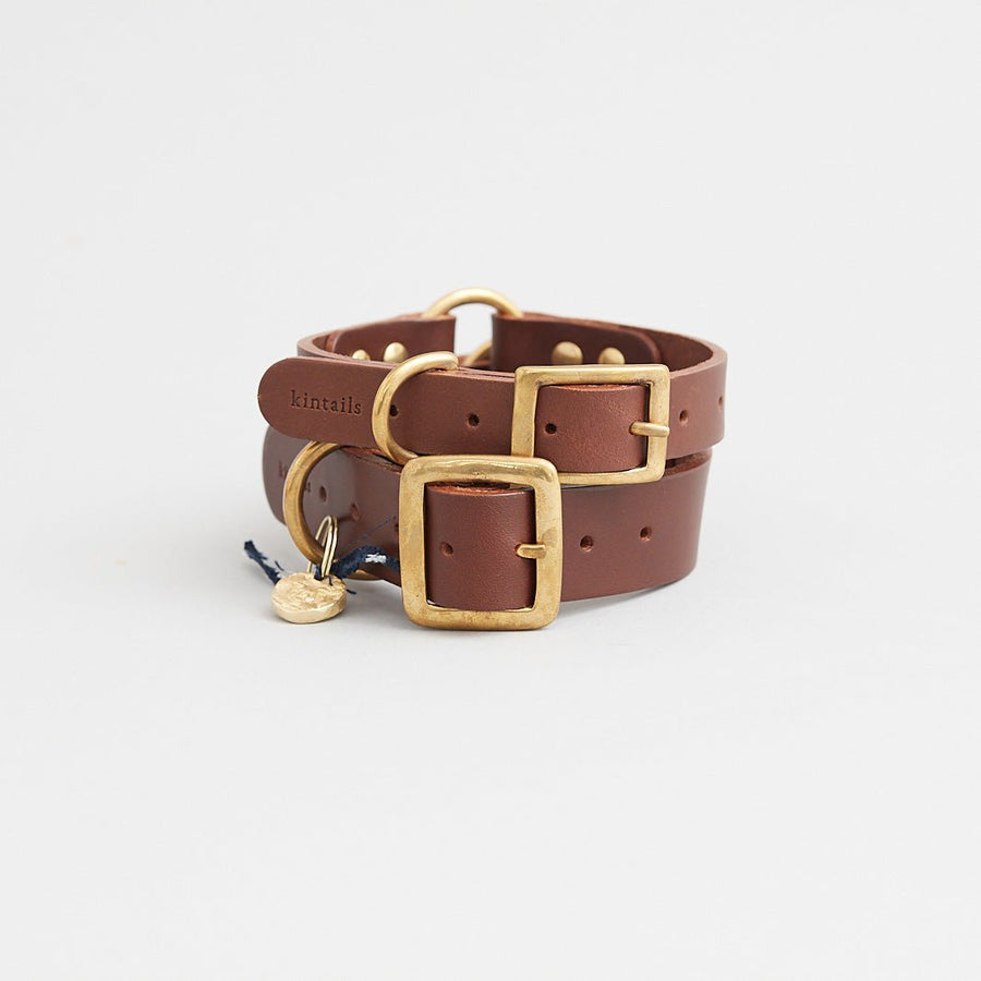 Kintails Leather Dog Collar