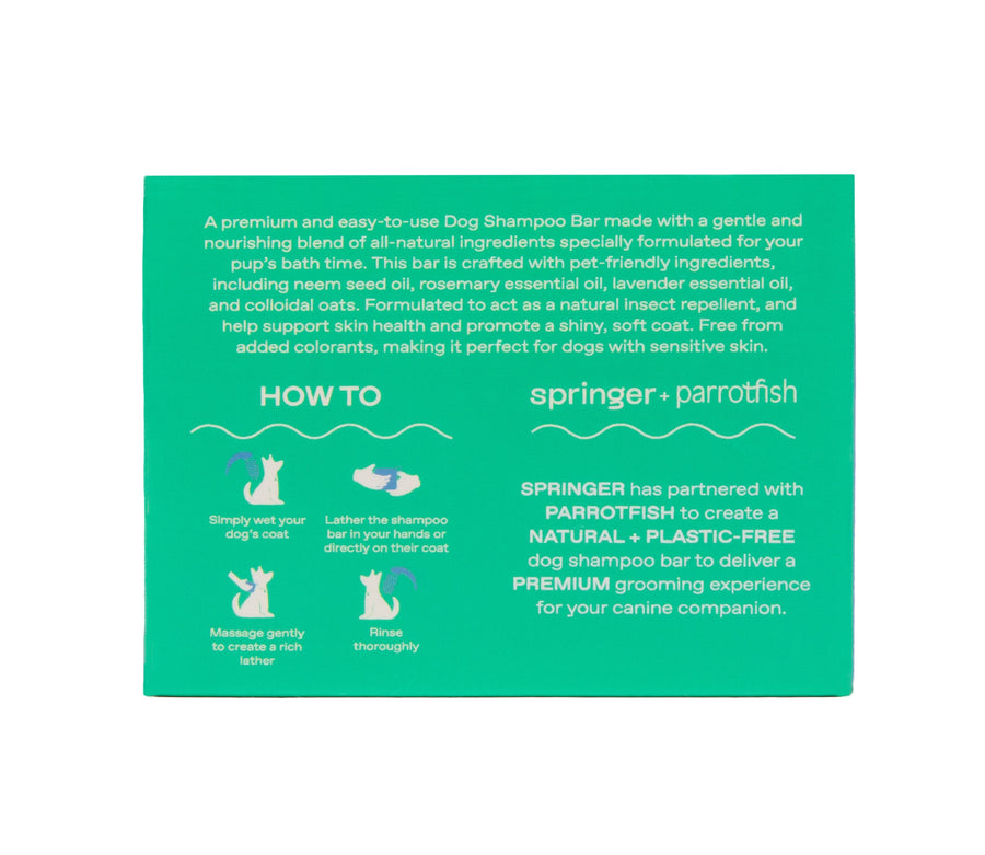 Springer Nourishing Dog Shampoo Bar Sticks & Socks Pet Shop