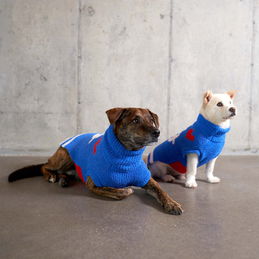 The Furryfolks Love Birds Dog Sweater Jumper Sticks & Socks Lifestyle Store