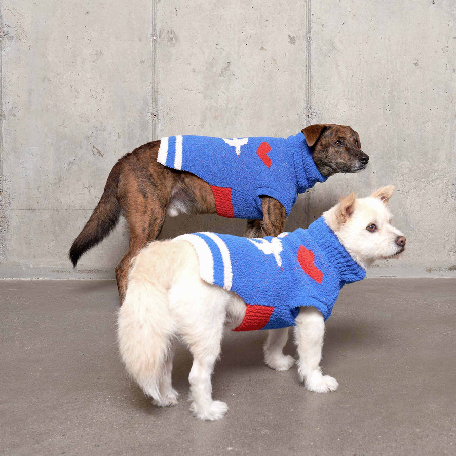 The Furryfolks Love Birds Dog Sweater Jumper Sticks & Socks Lifestyle Store