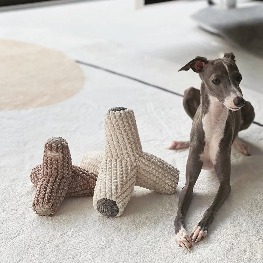 Lambwolf Collective Breuer Dog Toy Taupe Sticks & Socks 