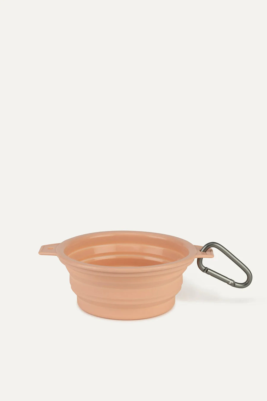 Maxbone Rubber Travel Dog Bowl in Peach