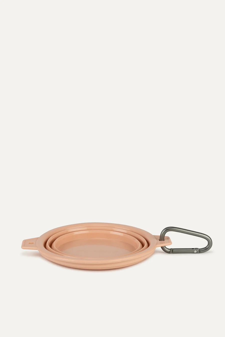 Portable Dog Bowls Lightweight Silicone Roll-Up | maxbone Peach