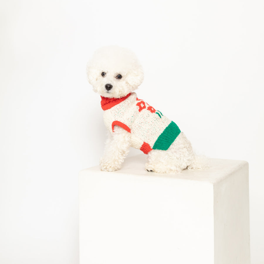 The Furryfolks Flower Dog Sweater Sticks & Socks Dog Lifestyle Store