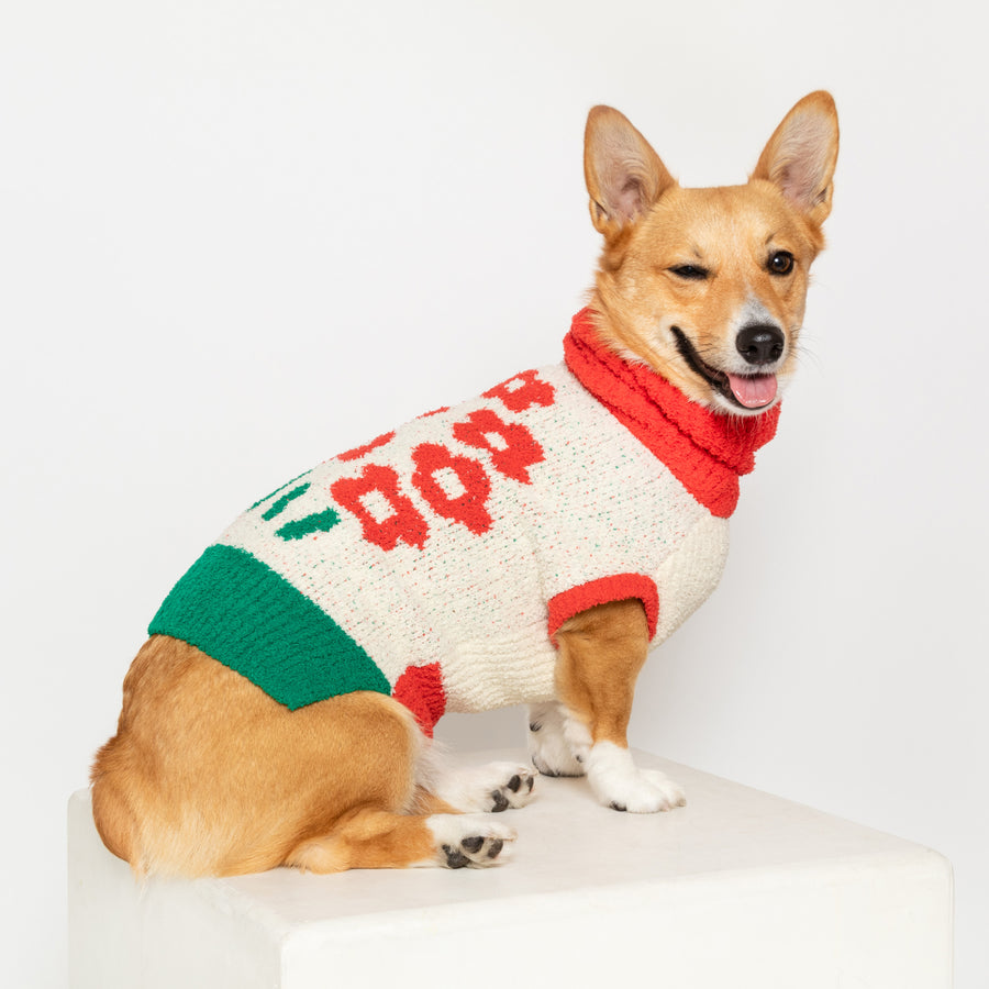 The Furryfolks Flower Dog Sweater Sticks & Socks Dog Lifestyle Store