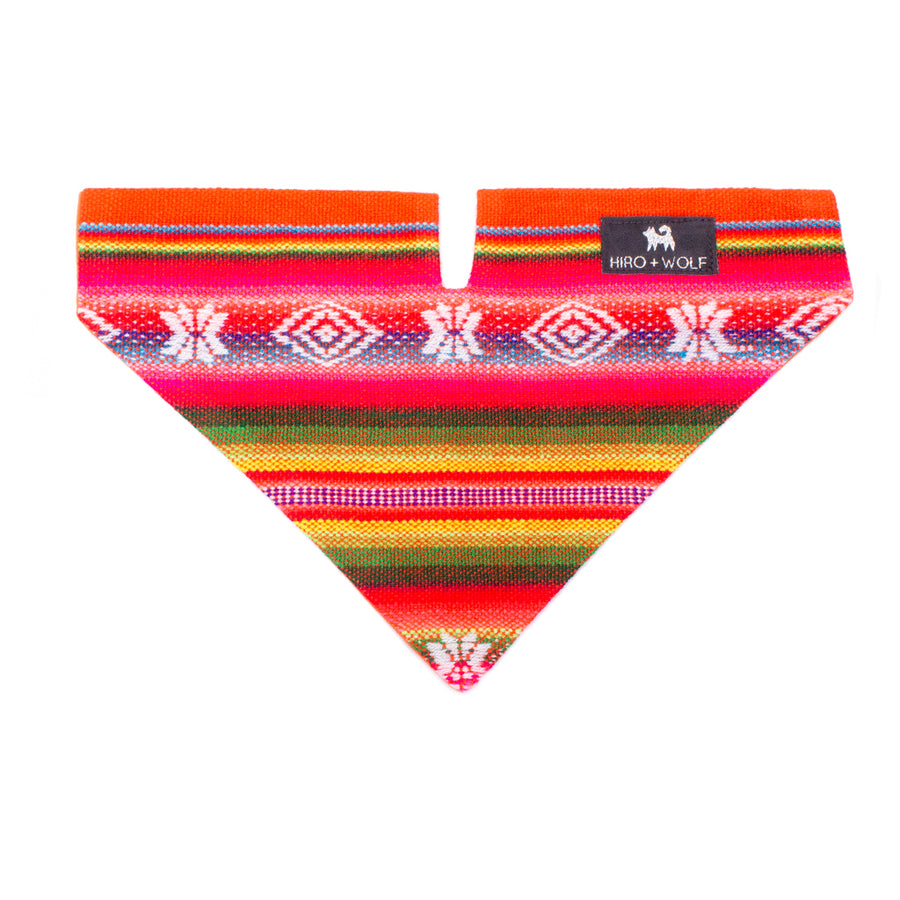 Hiro + Wolf Inca Orange Dog Bandana