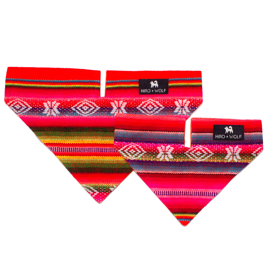 Hiro + Wolf Inca Orange Dog Bandana