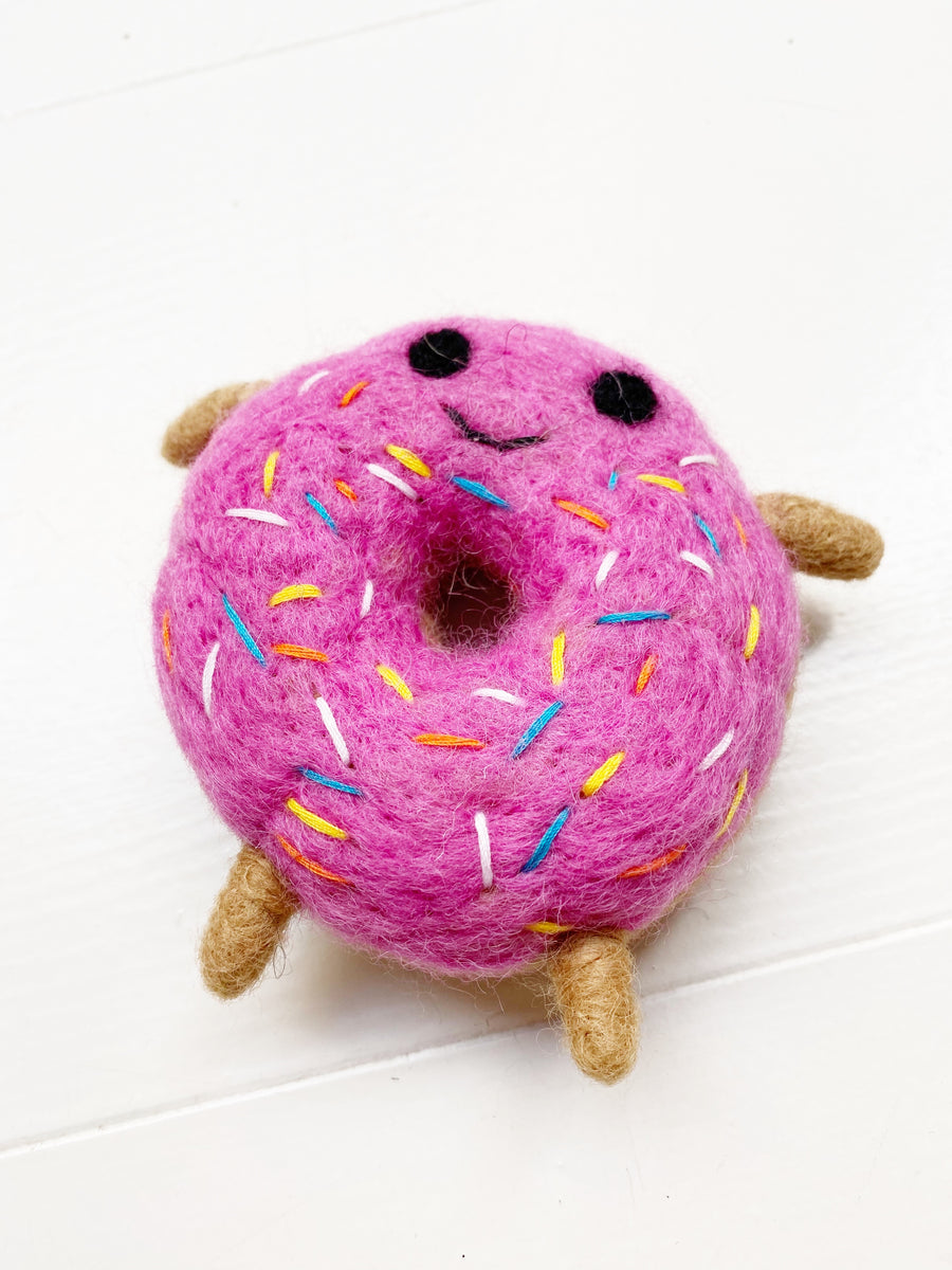 Ware of the Dog Strawberry Donut Toy