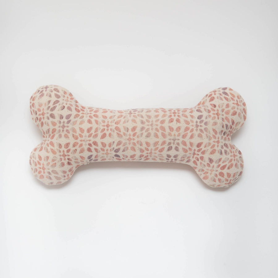 Mongrel Canvas Bone Dog Toy in Leaf