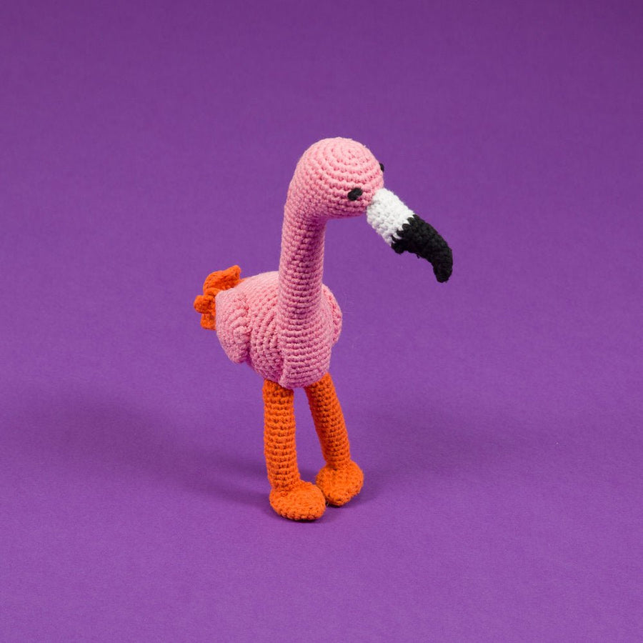 Ware of the Dog Organic Cotton Pink Flamingo Toy