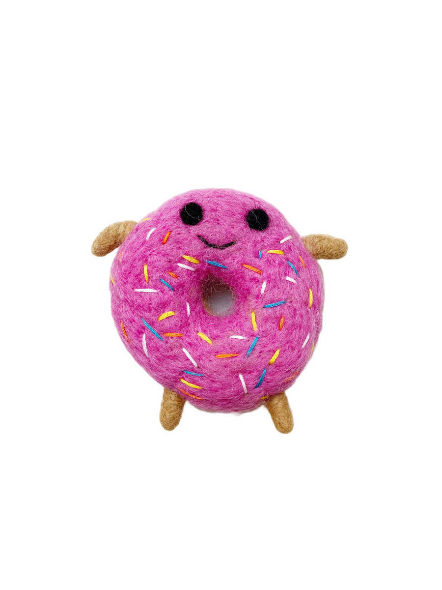 Ware of the Dog Strawberry Donut Toy