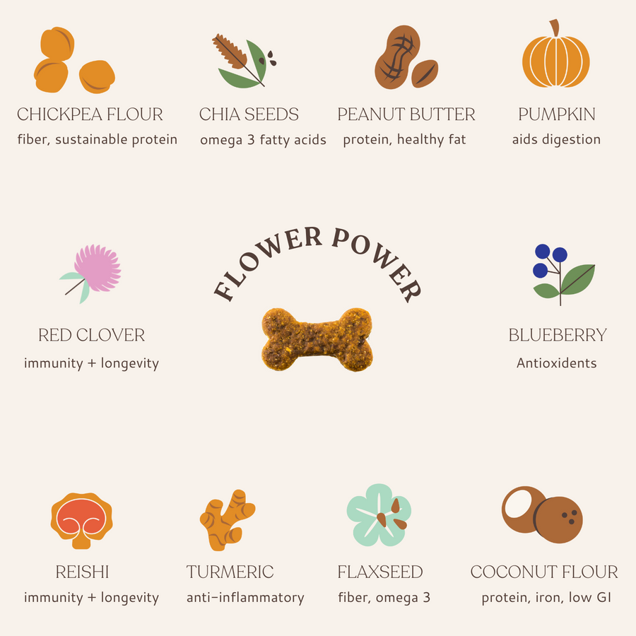 Botanical Bones Flower Power Dog Treats