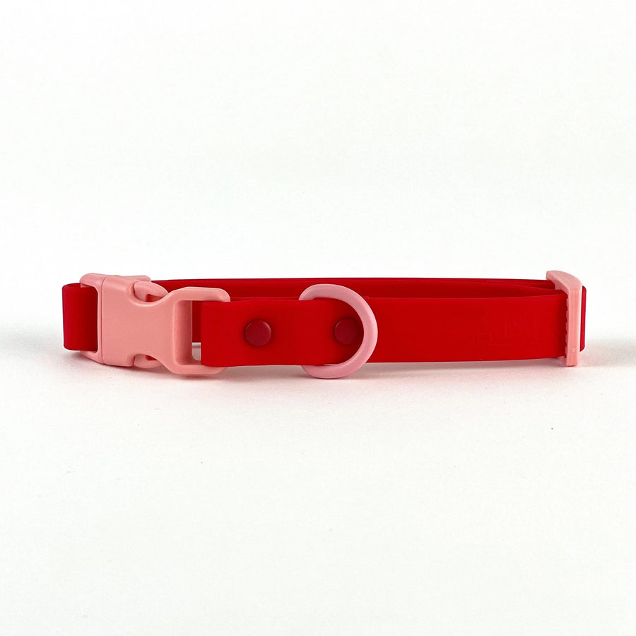 Red Waterproof Dog Collar