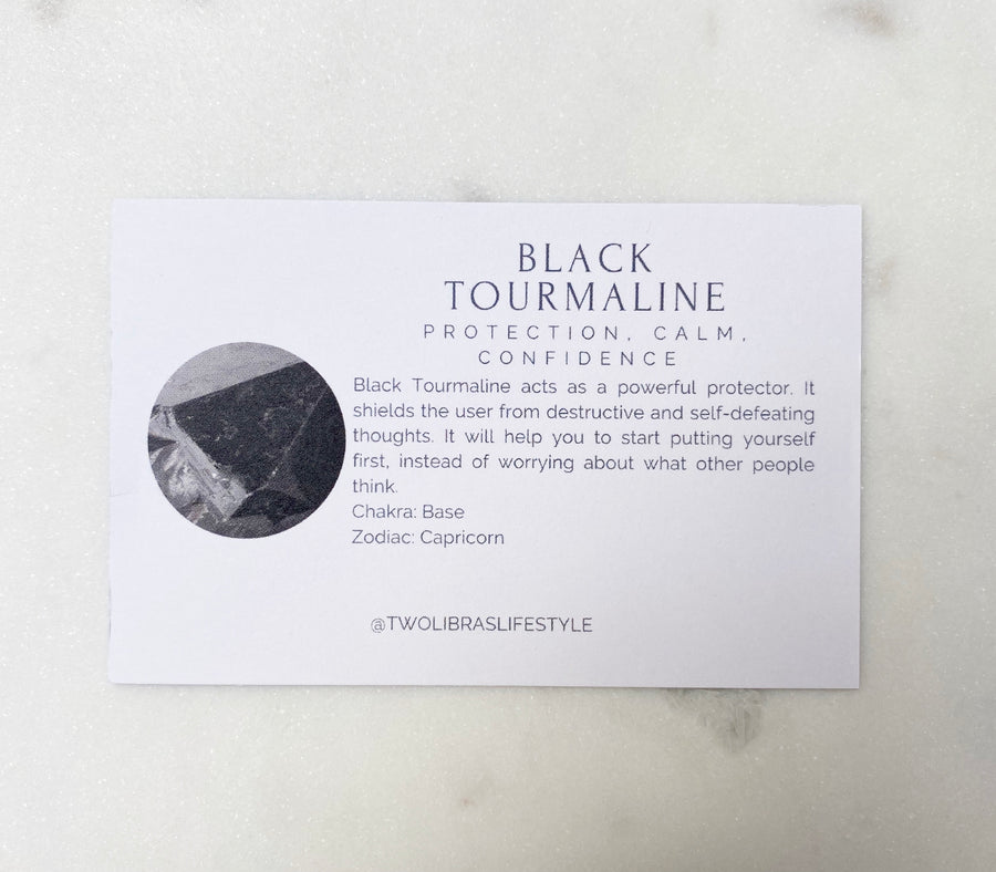 Black Tourmaline Crystal Intention Candle Sticks & Socks
