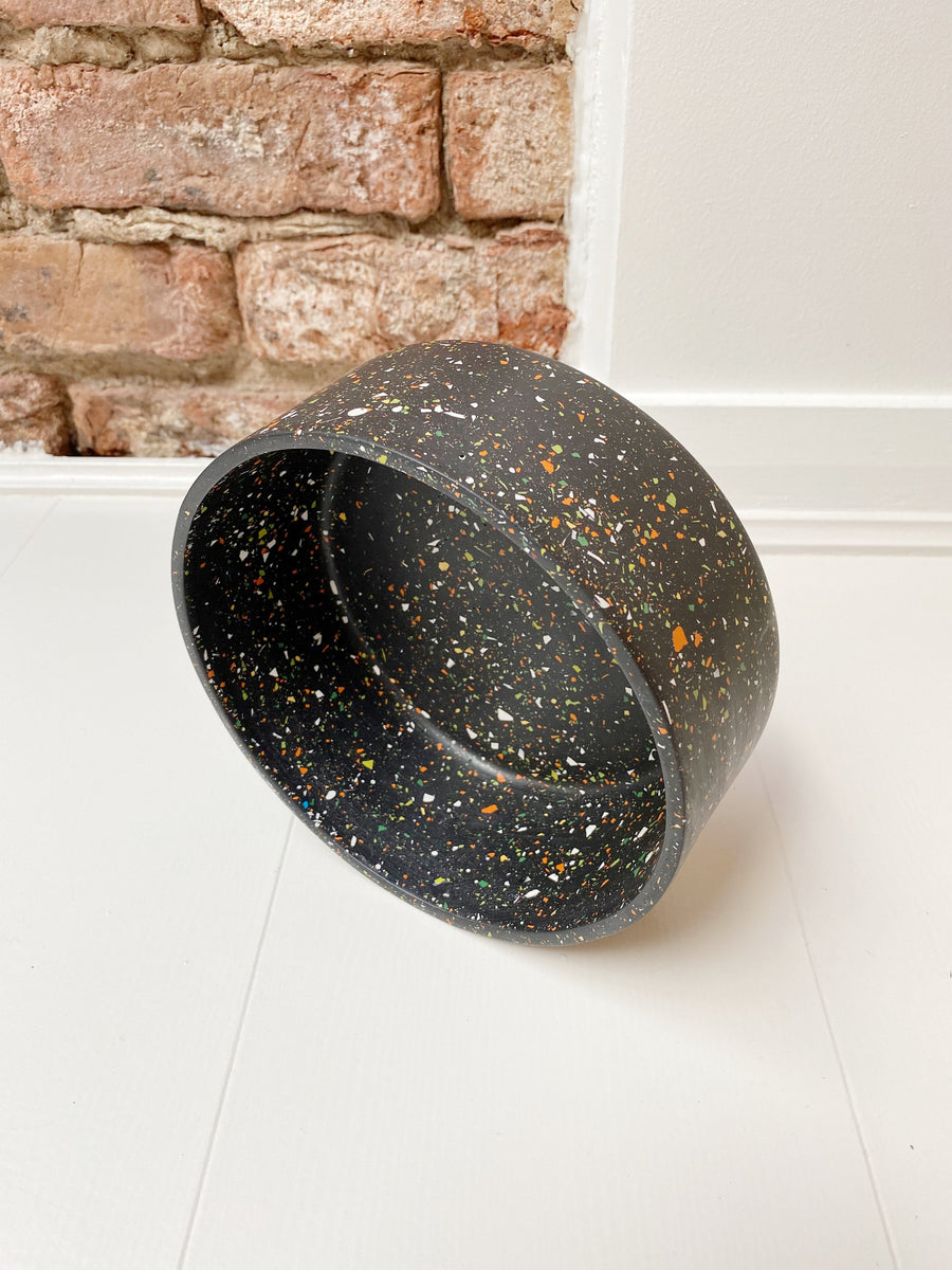 Terrasu Handmade Terrazzo Large Dog Food Bowl