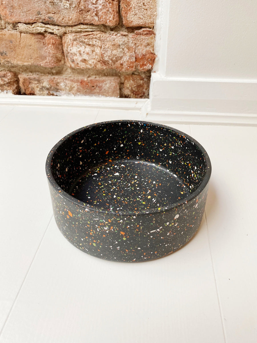 Terrasu Handmade Terrazzo Large Dog Food Bowl