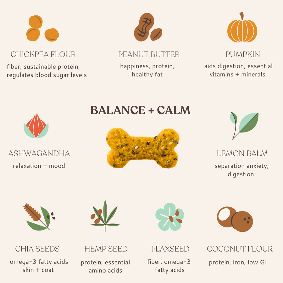 Botanical Bones Balance + Calm Dog Treats Sticks & Socks Dog Lifestyle Store 