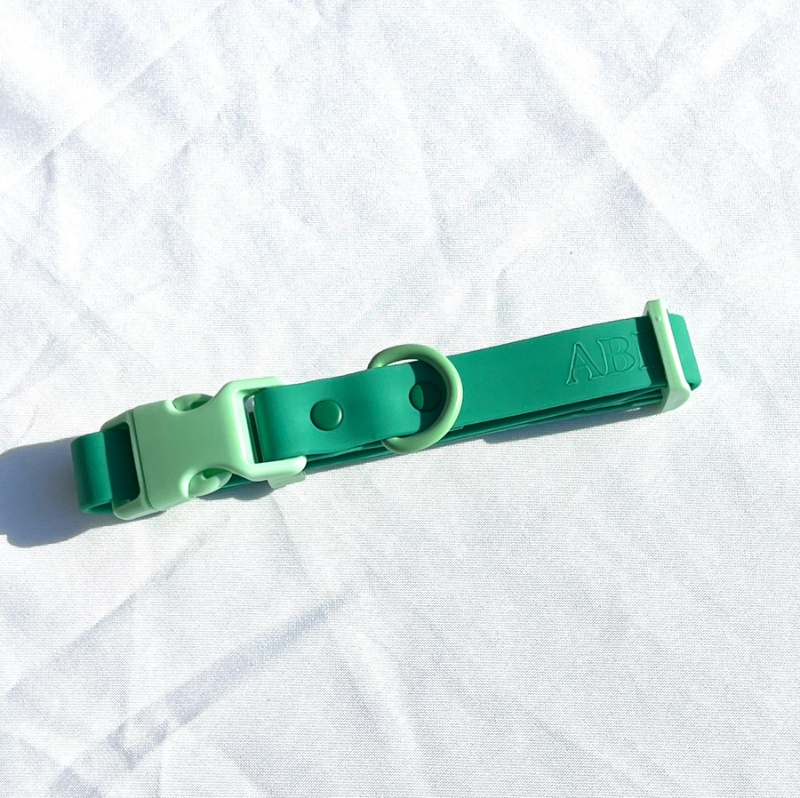 Green Waterproof Dog Collar