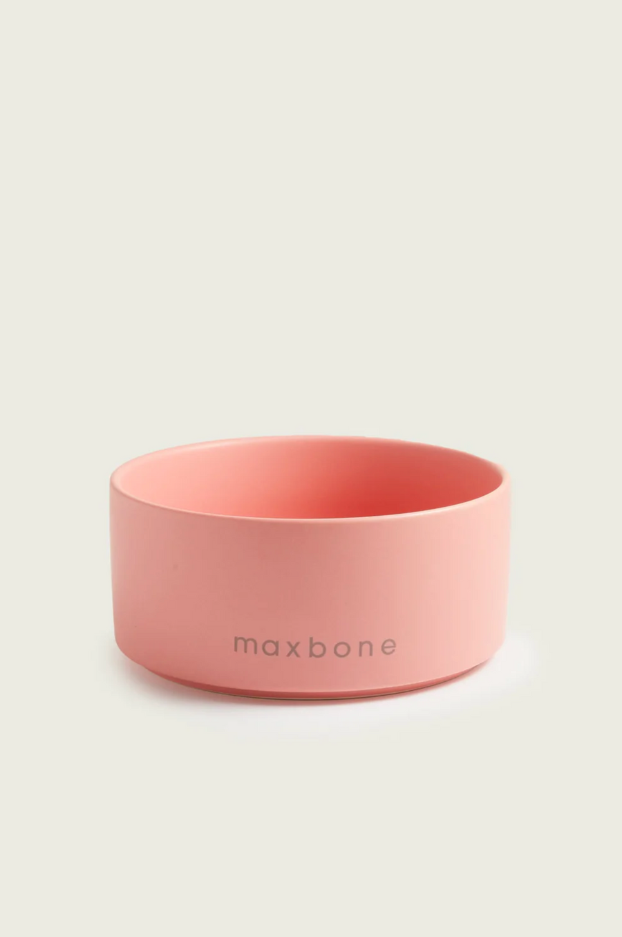 Maxbone Pink Ceramic Dog Food Bowl