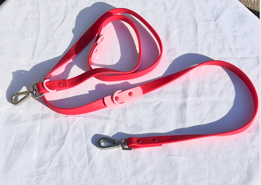 Waterproof Red Dog Lead 