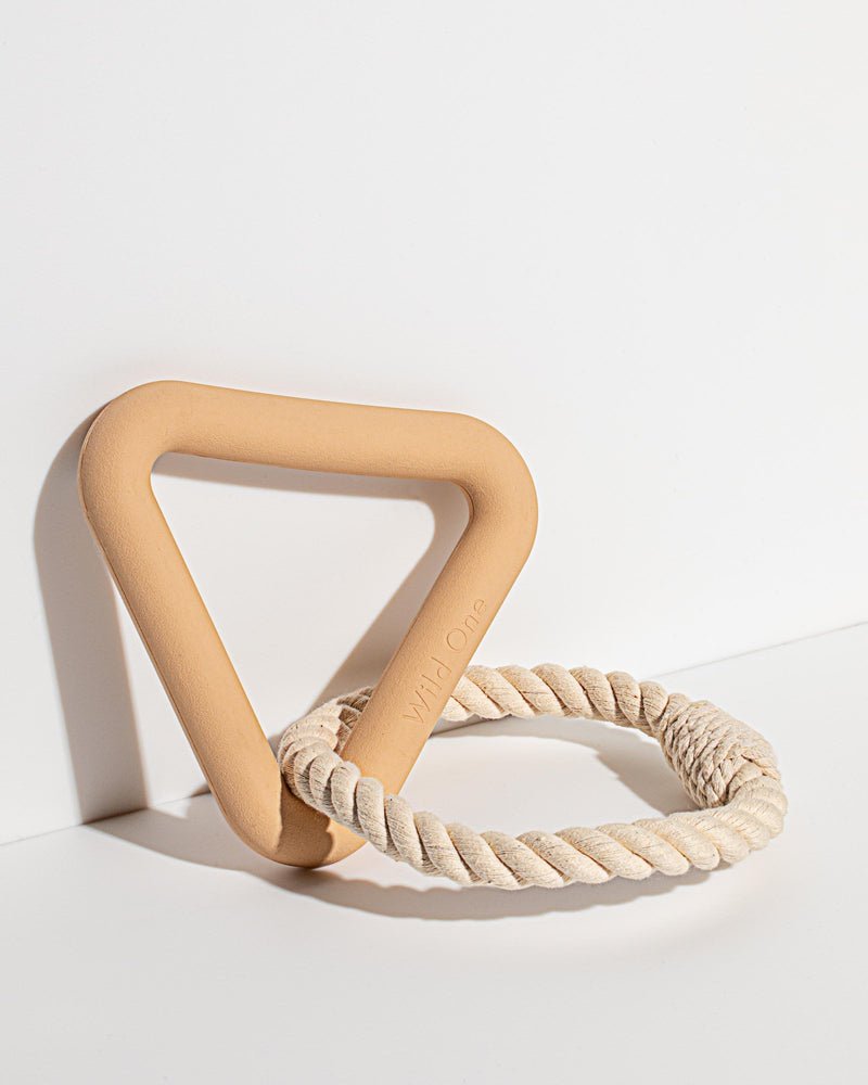 Wild One Triangle Toy in Tan