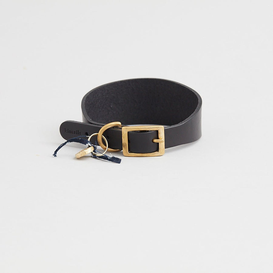 Kintails Sighthound Leather Dog Collar